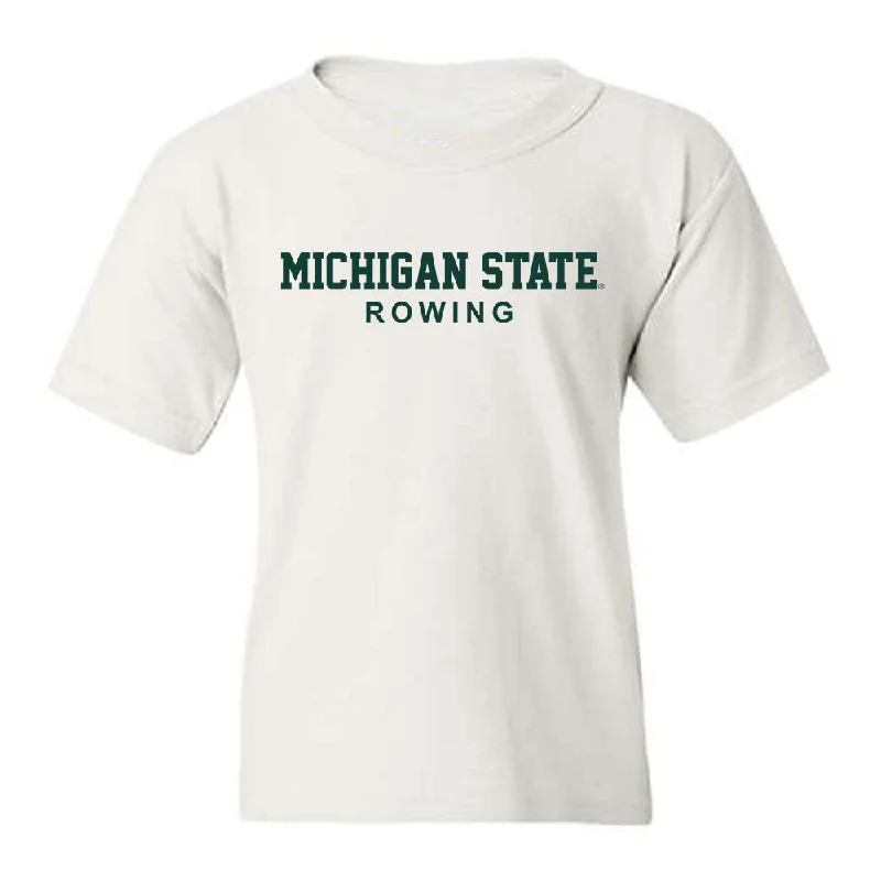 Michigan State - NCAA Women's Rowing : Lauren Droska - Classic Shersey Youth T-Shirt-- Elasticated Padded Insulated Michigan State - NCAA Women's Rowing : Lauren Droska - Classic Shersey Youth T-Shirt-- Elasticated Padded Insulated