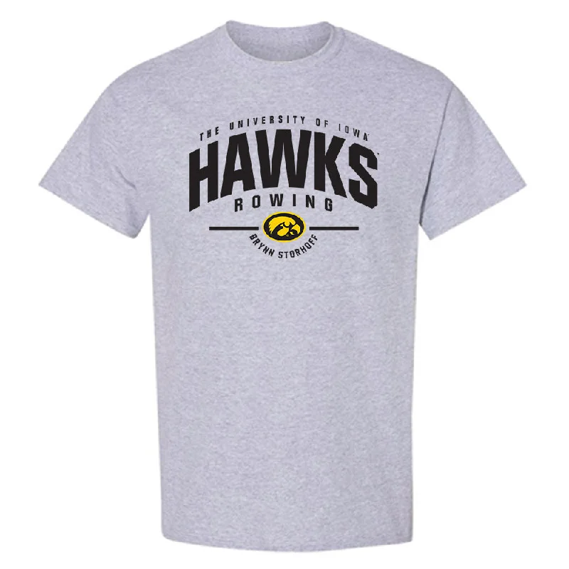Iowa - NCAA Women's Rowing : Brynn Storhoff - Classic Fashion T-Shirt-- Graphic Embroidered Appliqued Iowa - NCAA Women's Rowing : Brynn Storhoff - Classic Fashion T-Shirt-- Graphic Embroidered Appliqued