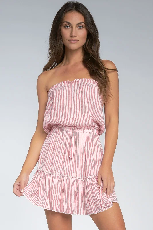 Summer Stripes Mini Dress Trendy Cut-Out Mini Dress