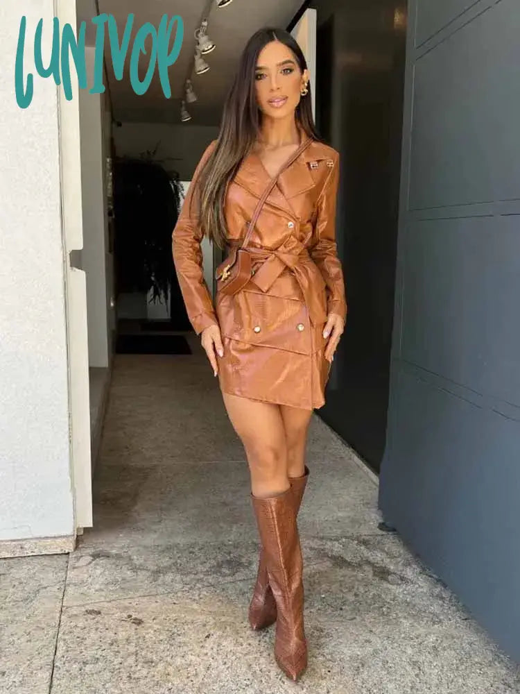 Lunivop Elegant Mini Dress For Women Fashion Long Sleeves Sexy Short Dresses V-neck Solid Streetwear Bodycon Party Vestido Clubwear Comfortable Zip-Up Mini Dress Lunivop Elegant Mini Dress For Women Fashion Long Sleeves Sexy Short Dresses V-neck Solid Streetwear Bodycon Party Vestido Clubwear Comfortable Zip-Up Mini Dress