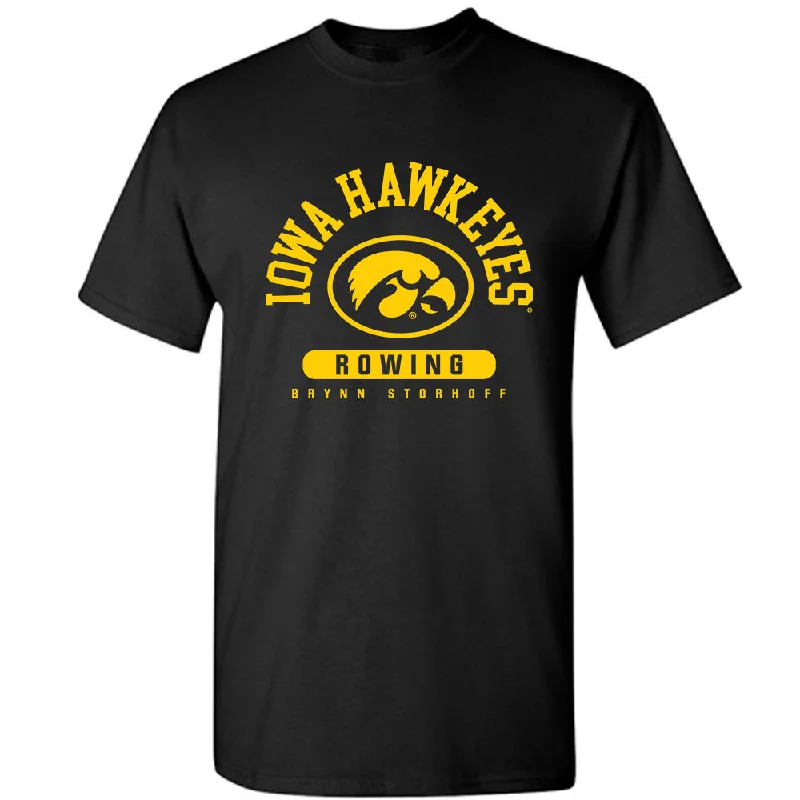 Iowa - NCAA Women's Rowing : Brynn Storhoff - Classic Fashion T-Shirt-- Rayon Velvet Corduroy Iowa - NCAA Women's Rowing : Brynn Storhoff - Classic Fashion T-Shirt-- Rayon Velvet Corduroy