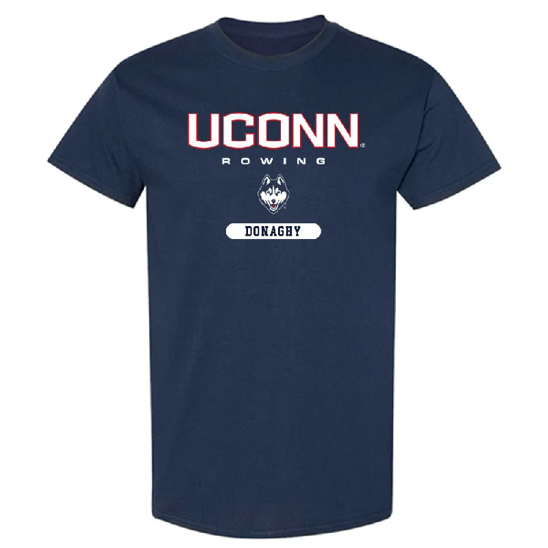 UConn - NCAA Women's Rowing : Megan Donaghy - Classic Shersey T-Shirt-- Zippered Front Buttoned Front Snap Front UConn - NCAA Women's Rowing : Megan Donaghy - Classic Shersey T-Shirt-- Zippered Front Buttoned Front Snap Front