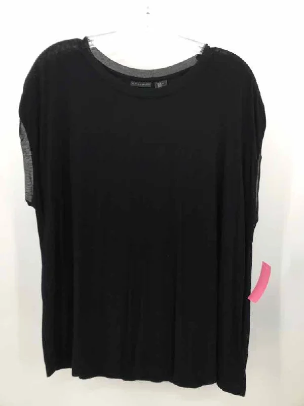 Pre-Owned Tahari Black Size XL T-shirt-- Rayon Fabric Velvet Fabric Corduroy Fabric