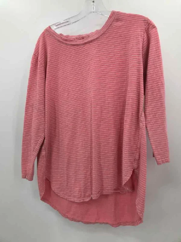 Pre-Owned Fresh Produce Pink Size Large Long Sleeve T-shirt-- Cashmere Blend Cotton Blend Poly Blend Pre-Owned Fresh Produce Pink Size Large Long Sleeve T-shirt-- Cashmere Blend Cotton Blend Poly Blend