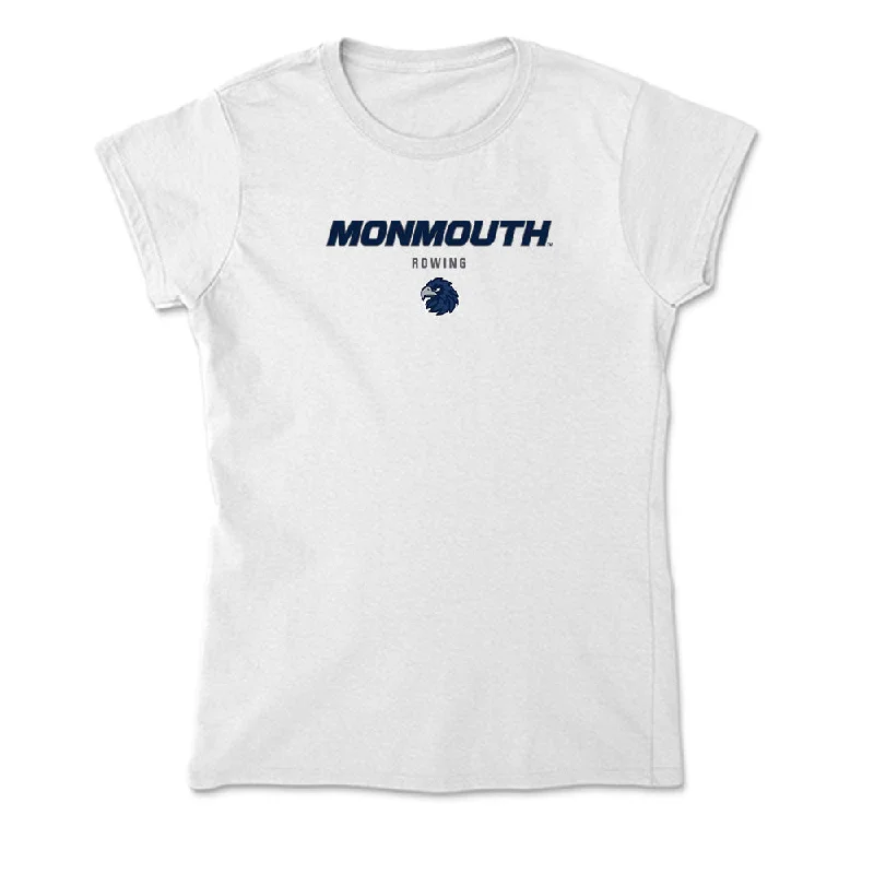 Monmouth - NCAA Women's Rowing : Audrey Copeland - Soft Style Women’s T-Shirt-- Lace Blend Ribbed Blend Corduroy Blend Monmouth - NCAA Women's Rowing : Audrey Copeland - Soft Style Women’s T-Shirt-- Lace Blend Ribbed Blend Corduroy Blend