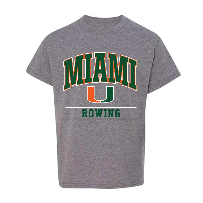 Miami - NCAA Women's Rowing : Abby Evans - Classic Shersey Youth T-Shirt-- Solid Print Embellished Miami - NCAA Women's Rowing : Abby Evans - Classic Shersey Youth T-Shirt-- Solid Print Embellished