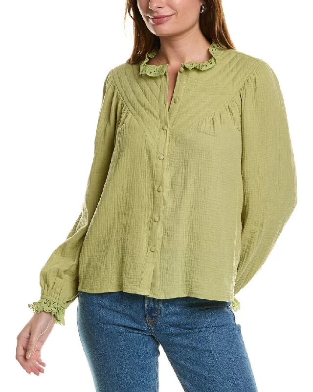 Anna Kay Alpine Blouse Embellished Collar Blouse