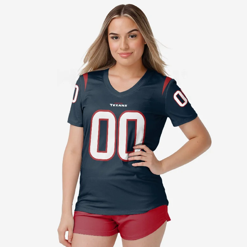 Houston Texans Womens Gameday Ready Lounge Shirt-- Iron Safe Non-Iron Wrinkle Free