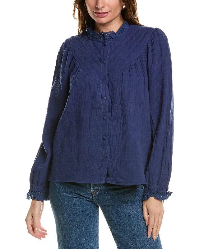 Anna Kay Alpine Blouse Silky Draped Blouse