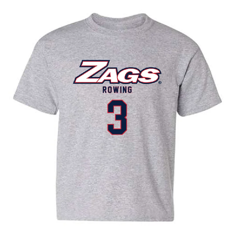 Gonzaga - NCAA Women's Rowing : Ines Marquez - Classic Shersey Youth T-Shirt-- Terry Blend Velvet Blend Canvas Blend Gonzaga - NCAA Women's Rowing : Ines Marquez - Classic Shersey Youth T-Shirt-- Terry Blend Velvet Blend Canvas Blend