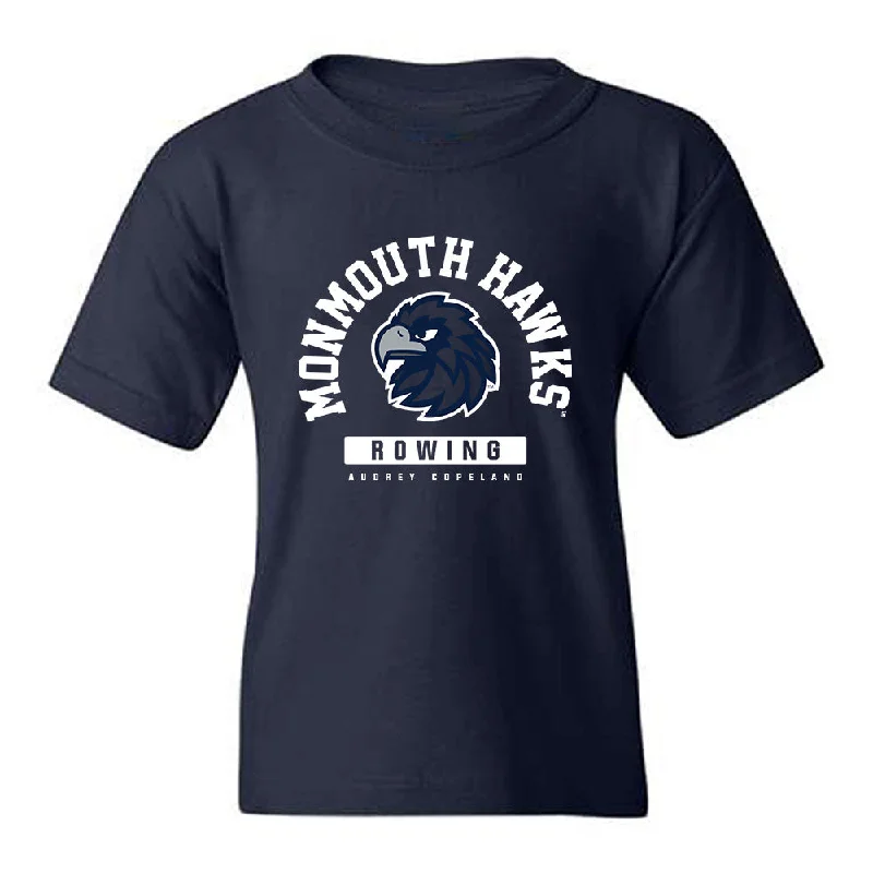 Monmouth - NCAA Women's Rowing : Audrey Copeland - Classic Fashion Shersey Youth T-Shirt-- Terry Blend Velvet Blend Canvas Blend Monmouth - NCAA Women's Rowing : Audrey Copeland - Classic Fashion Shersey Youth T-Shirt-- Terry Blend Velvet Blend Canvas Blend