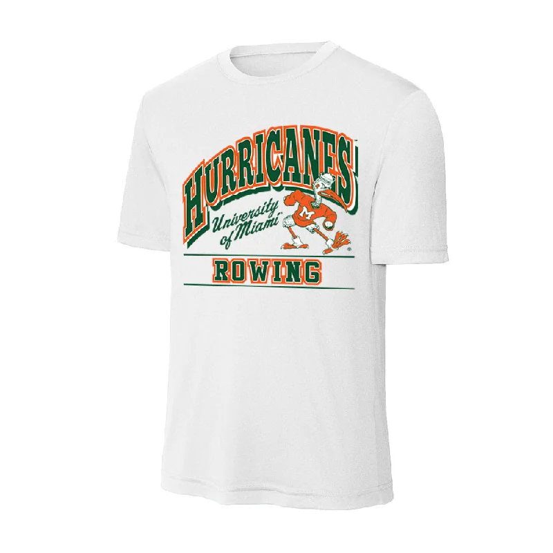 Miami - NCAA Women's Rowing : Abby Evans - Classic Shersey Activewear T-Shirt-- Sequined Glittery Shiny Miami - NCAA Women's Rowing : Abby Evans - Classic Shersey Activewear T-Shirt-- Sequined Glittery Shiny