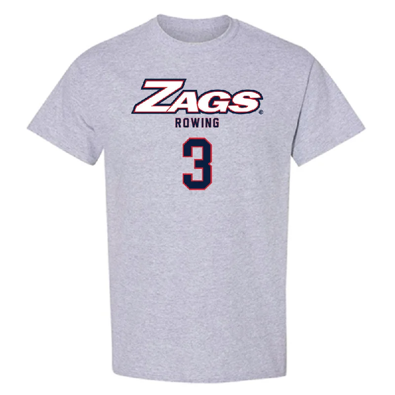 Gonzaga - NCAA Women's Rowing : Ines Marquez - Classic Shersey T-Shirt-- Satin Fabric Silk Fabric Chiffon Fabric Gonzaga - NCAA Women's Rowing : Ines Marquez - Classic Shersey T-Shirt-- Satin Fabric Silk Fabric Chiffon Fabric