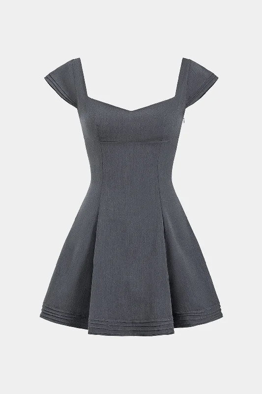 Tie Back Backless Mini Dress Comfortable Linen Mini Dress