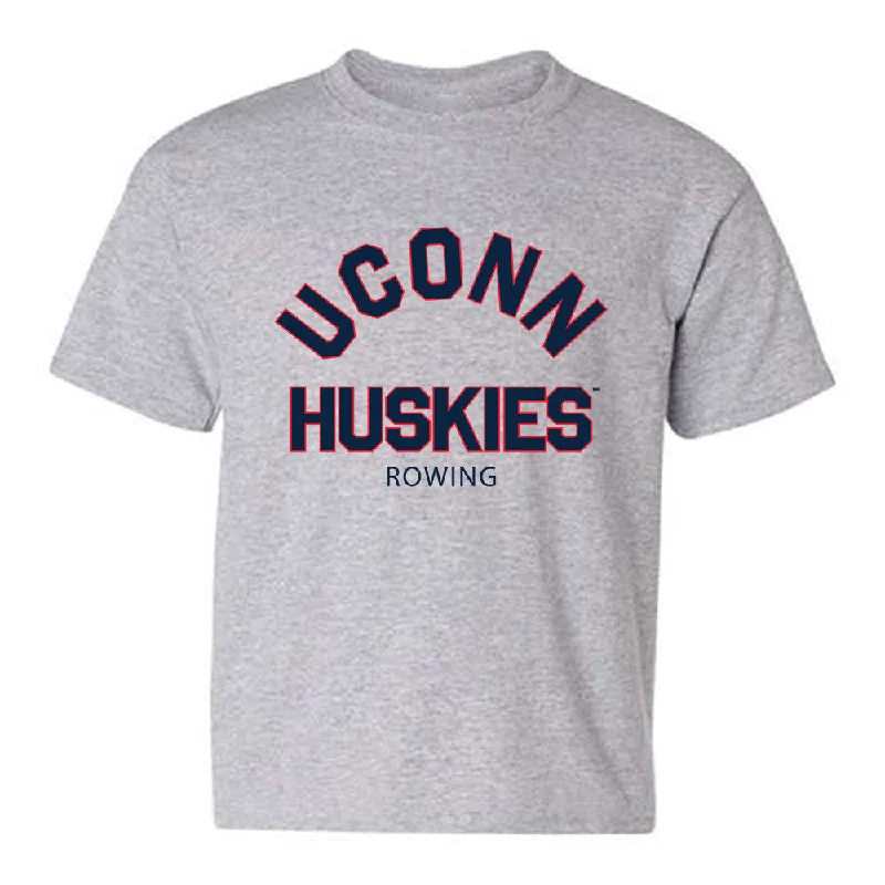 UConn - NCAA Women's Rowing : Megan Donaghy - Classic Shersey Youth T-Shirt-- Asymmetrical Pockets Print UConn - NCAA Women's Rowing : Megan Donaghy - Classic Shersey Youth T-Shirt-- Asymmetrical Pockets Print