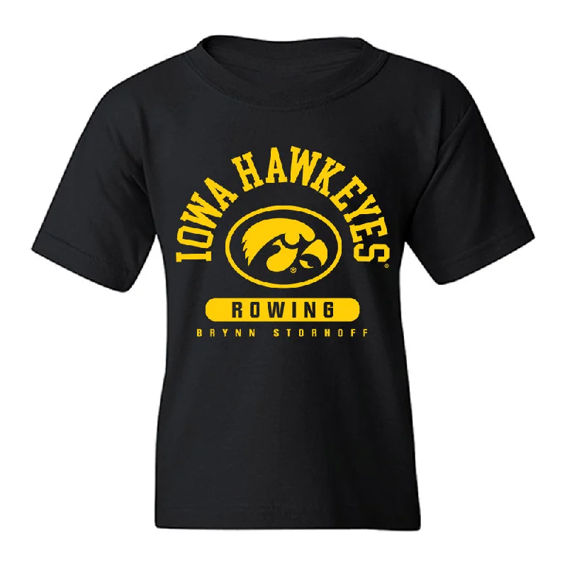 Iowa - NCAA Women's Rowing : Brynn Storhoff - Classic Fashion Youth T-Shirt-- Seamless Knitted Crochet Iowa - NCAA Women's Rowing : Brynn Storhoff - Classic Fashion Youth T-Shirt-- Seamless Knitted Crochet
