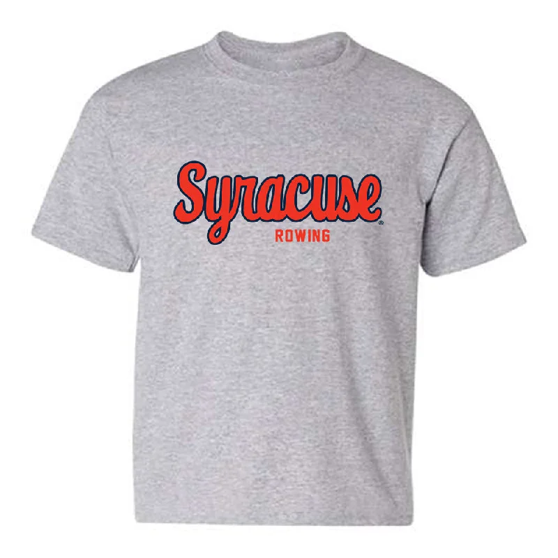 Syracuse - NCAA Women's Rowing : Hallie Rehl - Classic Shersey Youth T-Shirt-- Zippered Buttoned Snapped Syracuse - NCAA Women's Rowing : Hallie Rehl - Classic Shersey Youth T-Shirt-- Zippered Buttoned Snapped