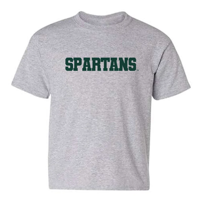 Michigan State - NCAA Women's Rowing : Taylor Peterson - Generic Shersey Youth T-Shirt-- Mesh Blend Leather Blend Suede Blend Michigan State - NCAA Women's Rowing : Taylor Peterson - Generic Shersey Youth T-Shirt-- Mesh Blend Leather Blend Suede Blend