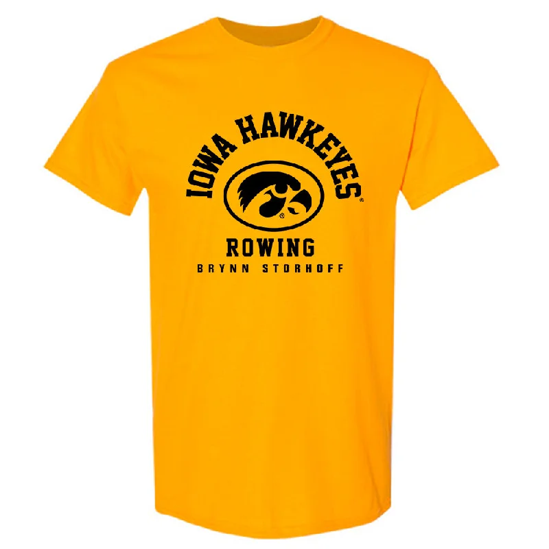 Iowa - NCAA Women's Rowing : Brynn Storhoff - Classic Fashion Shersey T-Shirt-- Elegant Classic Vintage Iowa - NCAA Women's Rowing : Brynn Storhoff - Classic Fashion Shersey T-Shirt-- Elegant Classic Vintage
