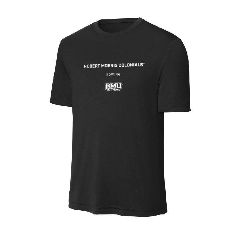 Robert Morris - NCAA Women's Rowing : Alyssa Headley - Activewear T-Shirt-- Asymmetrical Pockets Print