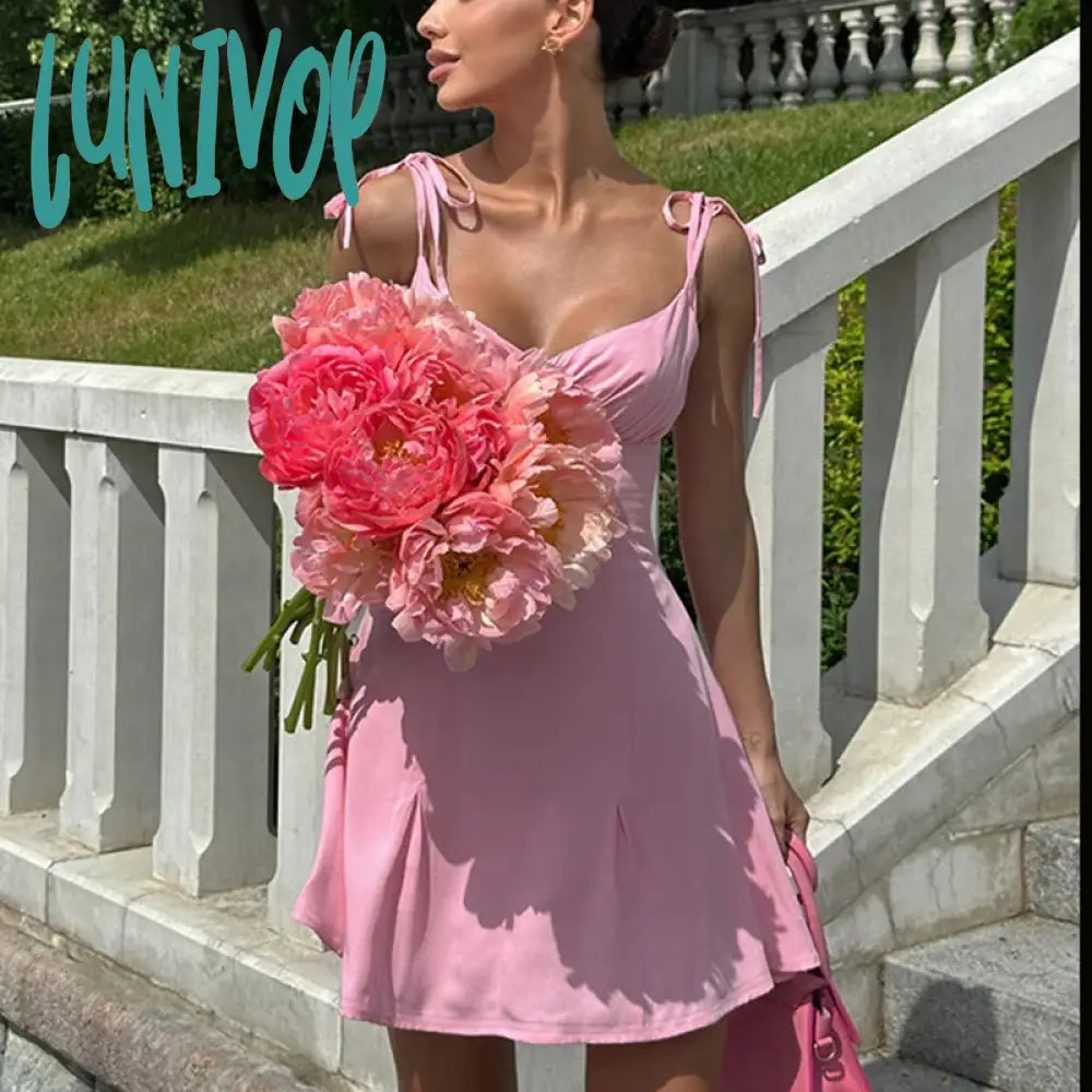 Lunivop Spaghetti Strap Sexy Backless Bandage Mini Dress Summer Holiday Women Dresses Party Club Elegant Dress Sundress Female Stylish Button-Down Mini Dress Lunivop Spaghetti Strap Sexy Backless Bandage Mini Dress Summer Holiday Women Dresses Party Club Elegant Dress Sundress Female Stylish Button-Down Mini Dress
