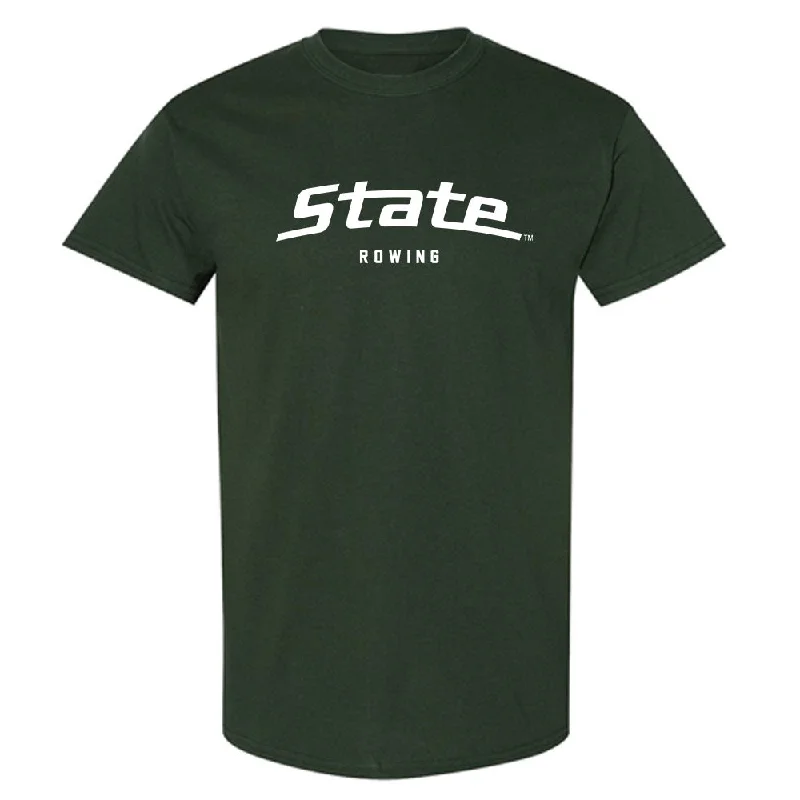 Michigan State - NCAA Women's Rowing : Taylor Peterson - T-Shirt-- Chenille Blend Fleece Blend Nylon Blend Michigan State - NCAA Women's Rowing : Taylor Peterson - T-Shirt-- Chenille Blend Fleece Blend Nylon Blend