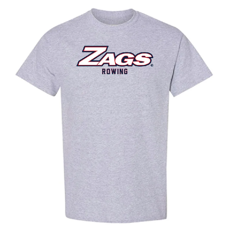 Gonzaga - NCAA Women's Rowing : Haley Novotny - Classic Shersey T-Shirt-- Welt Pockets Slit Pockets Flap Pockets Gonzaga - NCAA Women's Rowing : Haley Novotny - Classic Shersey T-Shirt-- Welt Pockets Slit Pockets Flap Pockets