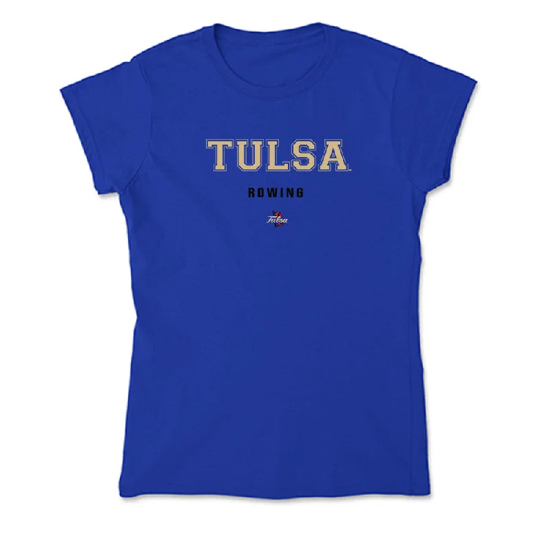 Tulsa - NCAA Women's Rowing : Sarah Menefee - Soft Style Women’s T-Shirt-- Satin Fabric Silk Fabric Chiffon Fabric Tulsa - NCAA Women's Rowing : Sarah Menefee - Soft Style Women’s T-Shirt-- Satin Fabric Silk Fabric Chiffon Fabric