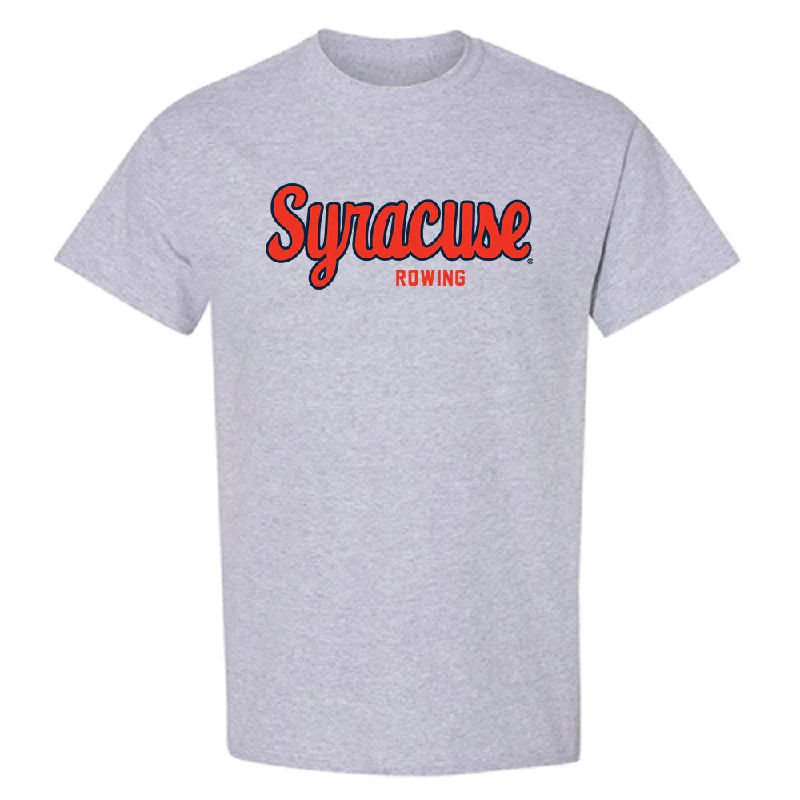 Syracuse - NCAA Women's Rowing : Acorn Cassidy - Classic Shersey T-Shirt-- Chenille Brocade Lace Syracuse - NCAA Women's Rowing : Acorn Cassidy - Classic Shersey T-Shirt-- Chenille Brocade Lace