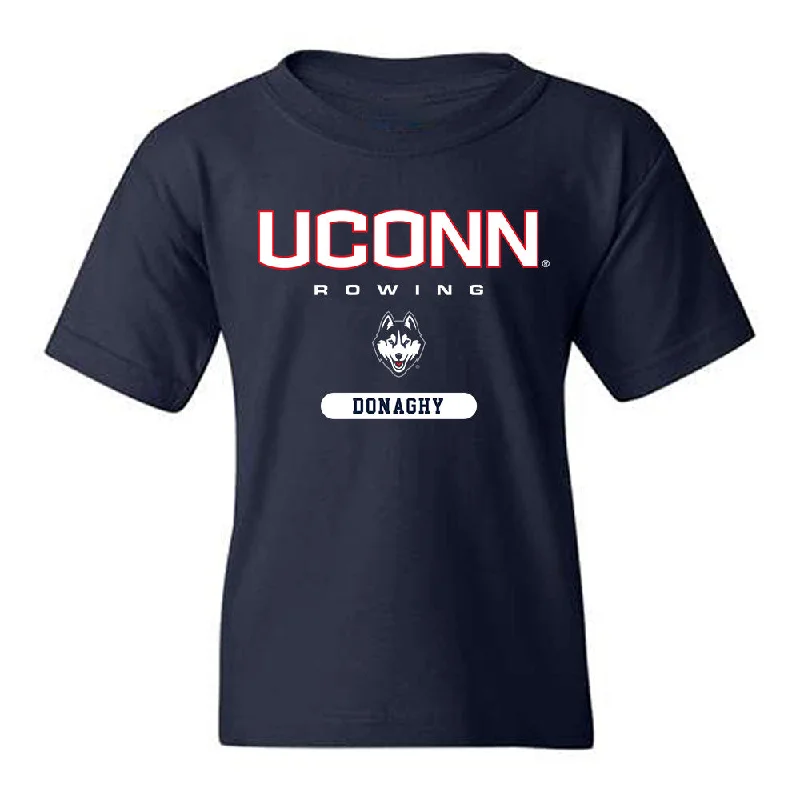 UConn - NCAA Women's Rowing : Megan Donaghy - Classic Shersey Youth T-Shirt-- Collared T-Shirt Boat Neck A-Line UConn - NCAA Women's Rowing : Megan Donaghy - Classic Shersey Youth T-Shirt-- Collared T-Shirt Boat Neck A-Line