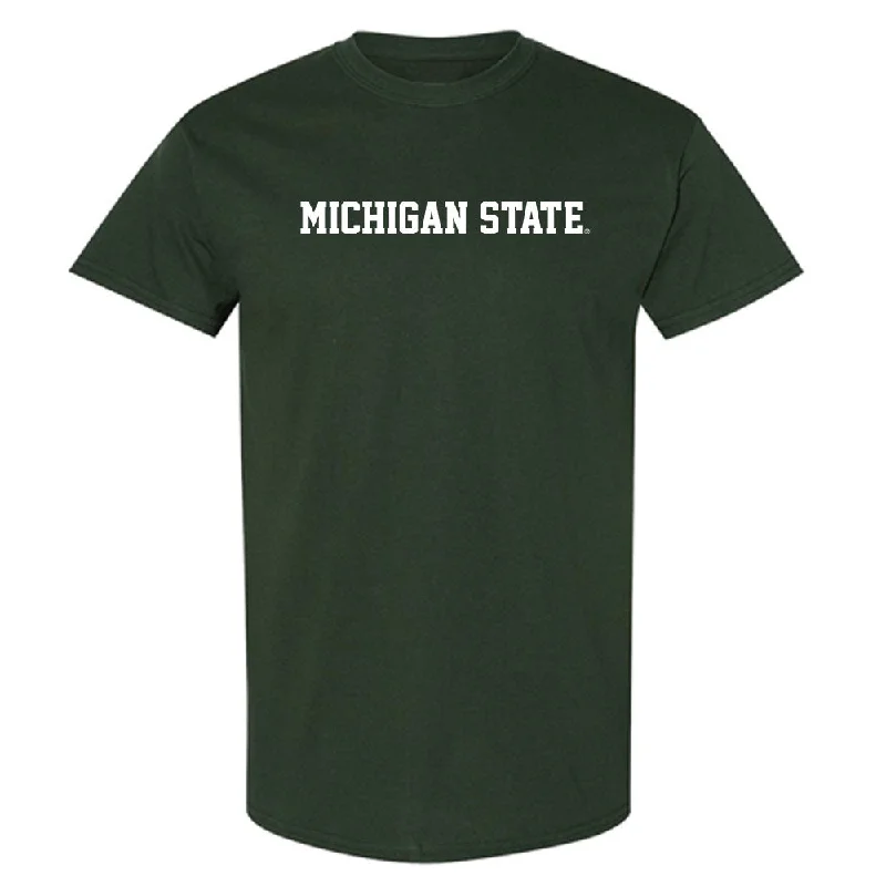 Michigan State - NCAA Women's Rowing : Taylor Peterson - T-Shirt-- Spandex Blend Rayon Blend Denim Blend Michigan State - NCAA Women's Rowing : Taylor Peterson - T-Shirt-- Spandex Blend Rayon Blend Denim Blend