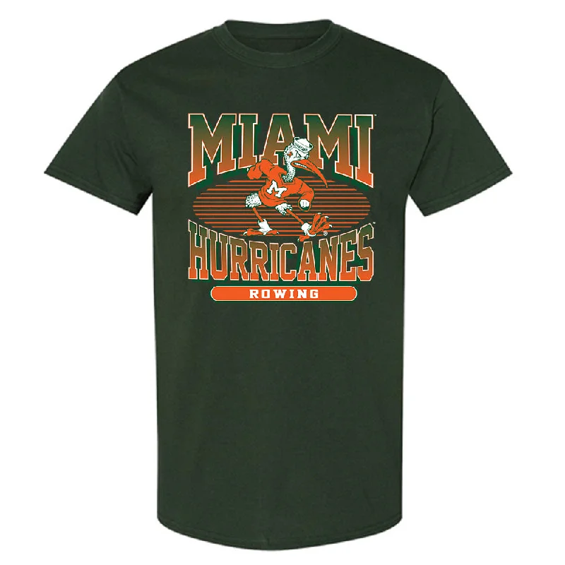 Miami - NCAA Women's Rowing : Abby Evans - Classic Shersey T-Shirt-- Ribbed T-Shirt High Neck Heavyweight Miami - NCAA Women's Rowing : Abby Evans - Classic Shersey T-Shirt-- Ribbed T-Shirt High Neck Heavyweight