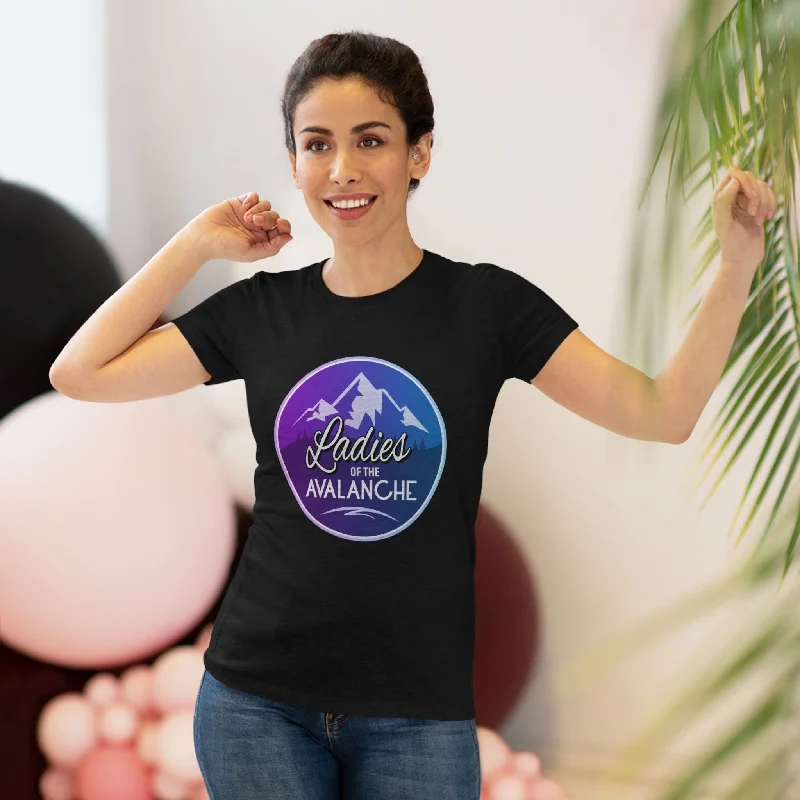 Ladies Of The Avalanche Gradient Colors Women's Triblend T-Shirt-- Boxy Fit Fitted Loose Ladies Of The Avalanche Gradient Colors Women's Triblend T-Shirt-- Boxy Fit Fitted Loose