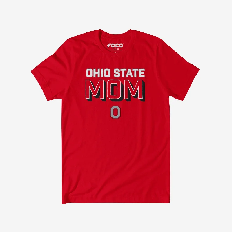 Ohio State Buckeyes Team Mom T-Shirt-- Casual Formal Business