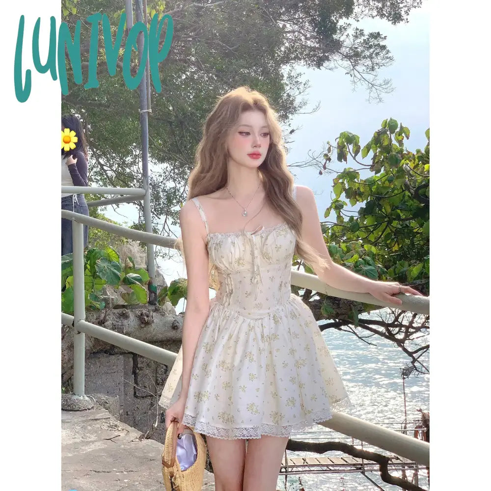 Lunivop Elegant Floral Dress Women Casual Y2k Mini Dress Even Party Beach Style Korean Fashion Clothing Vintage Sexy Outwear Chic Halter Mini Dress Lunivop Elegant Floral Dress Women Casual Y2k Mini Dress Even Party Beach Style Korean Fashion Clothing Vintage Sexy Outwear Chic Halter Mini Dress