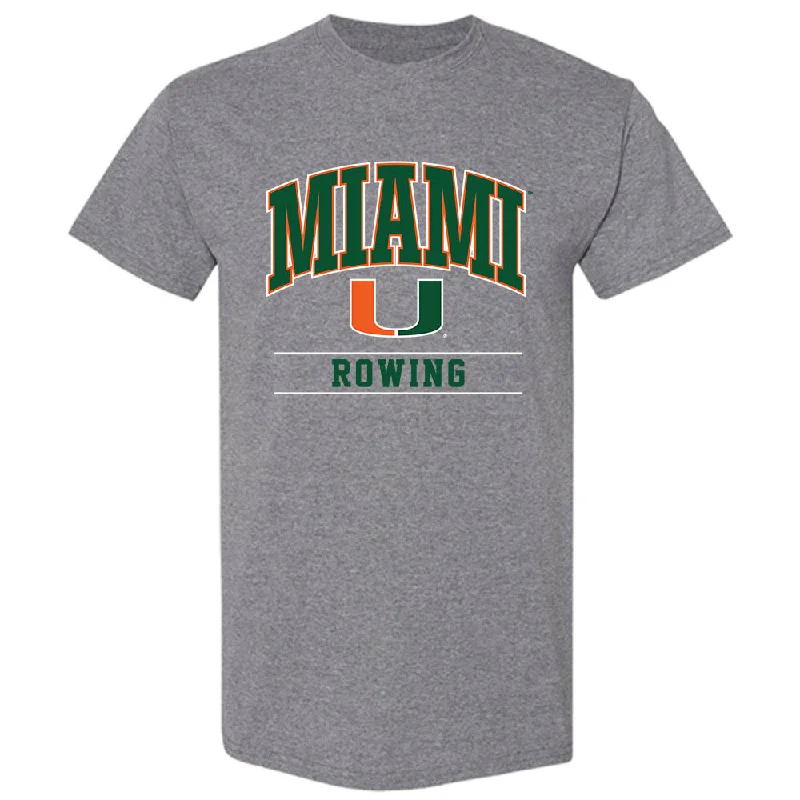 Miami - NCAA Women's Rowing : Abby Evans - Classic Shersey T-Shirt-- Graphic T-Shirt Round Neck Polyester Miami - NCAA Women's Rowing : Abby Evans - Classic Shersey T-Shirt-- Graphic T-Shirt Round Neck Polyester