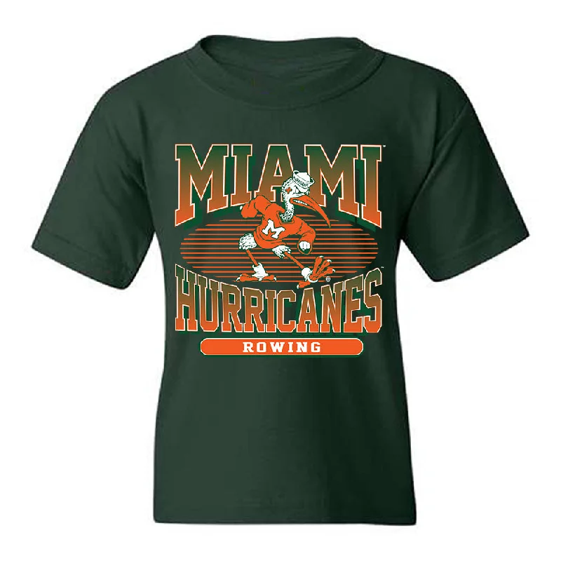 Miami - NCAA Women's Rowing : Abby Evans - Classic Shersey Youth T-Shirt-- Front Pockets Side Pockets Patch Pockets Miami - NCAA Women's Rowing : Abby Evans - Classic Shersey Youth T-Shirt-- Front Pockets Side Pockets Patch Pockets