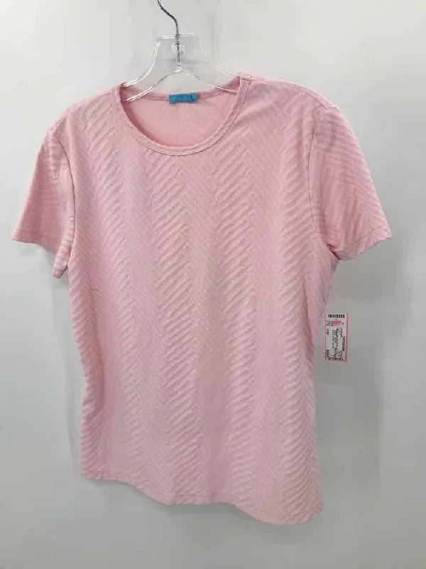 Pre-Owned J Mclaughlin Pink Size Large T-shirt-- Rayon Fabric Velvet Fabric Corduroy Fabric Pre-Owned J Mclaughlin Pink Size Large T-shirt-- Rayon Fabric Velvet Fabric Corduroy Fabric
