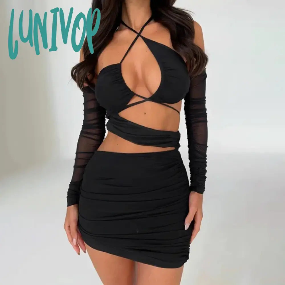 Lunivop Halter Sexy Cut Out Bodycon Dress Bandage Party Club Elegant Irregular Backless Mesh Ruched Mini Dresses Outfits Summer Dress Cozy T-Shirt Mini Dress Lunivop Halter Sexy Cut Out Bodycon Dress Bandage Party Club Elegant Irregular Backless Mesh Ruched Mini Dresses Outfits Summer Dress Cozy T-Shirt Mini Dress