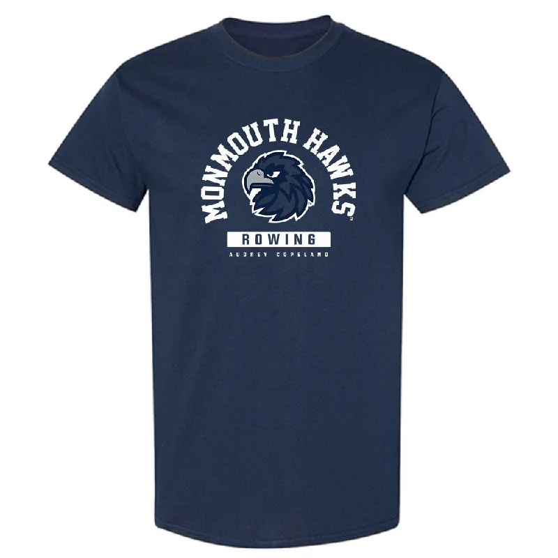 Monmouth - NCAA Women's Rowing : Audrey Copeland - Classic Fashion Shersey T-Shirt-- Print Jacquard Patchwork Monmouth - NCAA Women's Rowing : Audrey Copeland - Classic Fashion Shersey T-Shirt-- Print Jacquard Patchwork
