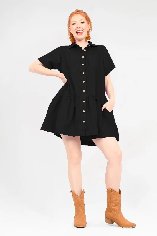 Aspen Mini Dress Fashionable Pleated Mini Dress