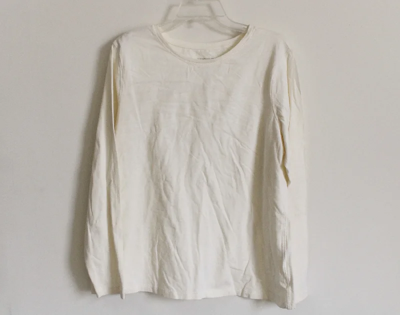 Christopher & Banks Find Your Fit Every Day Fit Cream Shirt | XL-- Collared Crew Neck Turtle Neck Christopher & Banks Find Your Fit Every Day Fit Cream Shirt | XL-- Collared Crew Neck Turtle Neck