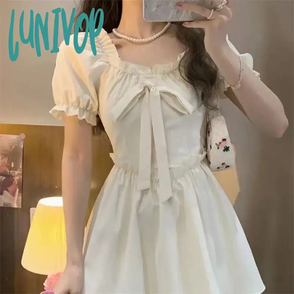 Lunivop Women Mini Dress Summer A Line Pleated Short Dresses for Girl Cute Kawaii Fairycore Fairy Core Clothes Clothing Cottagecore Fashionable Lace-Trim Mini Dress Lunivop Women Mini Dress Summer A Line Pleated Short Dresses for Girl Cute Kawaii Fairycore Fairy Core Clothes Clothing Cottagecore Fashionable Lace-Trim Mini Dress