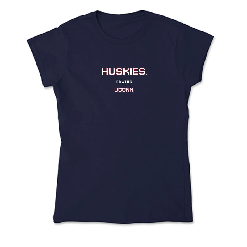 UConn - NCAA Women's Rowing : Megan Donaghy - Soft Style Women’s T-Shirt -- Basic T-Shirt Crew Neck Short Sleeve UConn - NCAA Women's Rowing : Megan Donaghy - Soft Style Women’s T-Shirt -- Basic T-Shirt Crew Neck Short Sleeve