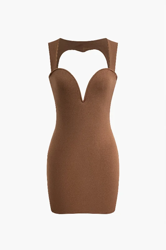 Backless Sleeveless Mini Dress Trendy Tie-Dye Mini Dress