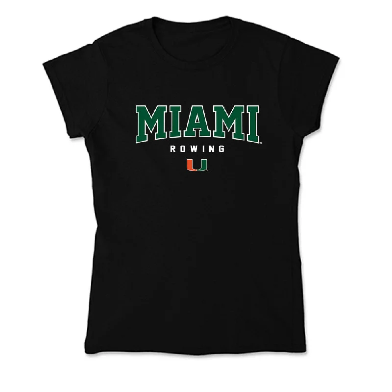 Miami - NCAA Women's Rowing : Abby Evans - Soft Style Women’s T-Shirt-- Houndstooth Herringbone Solid Miami - NCAA Women's Rowing : Abby Evans - Soft Style Women’s T-Shirt-- Houndstooth Herringbone Solid