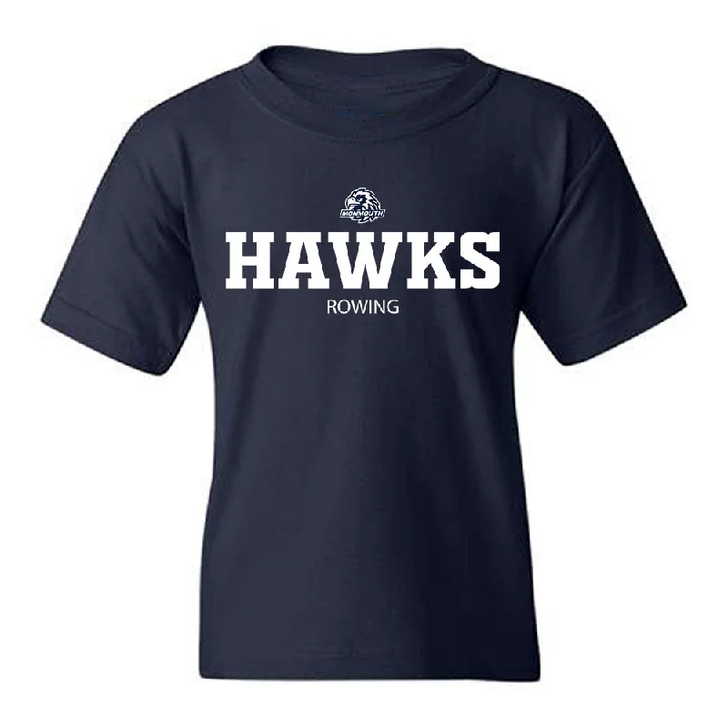 Monmouth - NCAA Women's Rowing : Audrey Copeland - Classic Shersey Youth T-Shirt-- Ribbed Striped Patterned Monmouth - NCAA Women's Rowing : Audrey Copeland - Classic Shersey Youth T-Shirt-- Ribbed Striped Patterned