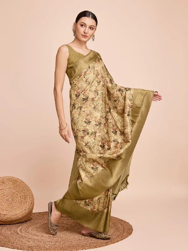 NOZ2TOZ Women Party Wear Semi Kanjivaram Silk Ready to Wear Saree with Unstitched Blouse(Size Up to 42) - Mustard Classic Minimalist Blouse NOZ2TOZ Women Party Wear Semi Kanjivaram Silk Ready to Wear Saree with Unstitched Blouse(Size Up to 42) - Mustard Classic Minimalist Blouse