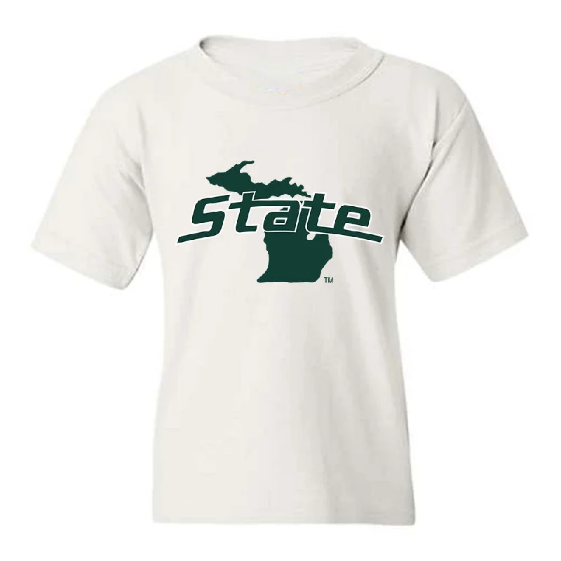 Michigan State - NCAA Women's Rowing : Taylor Peterson - Youth T-Shirt-- Rayon Velvet Corduroy Michigan State - NCAA Women's Rowing : Taylor Peterson - Youth T-Shirt-- Rayon Velvet Corduroy