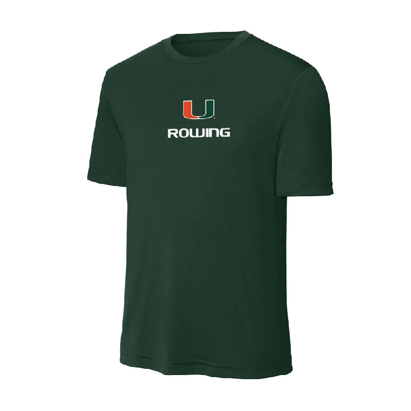 Miami - NCAA Women's Rowing : Abby Evans - Classic Shersey Activewear T-Shirt-- Satin Fabric Silk Fabric Chiffon Fabric